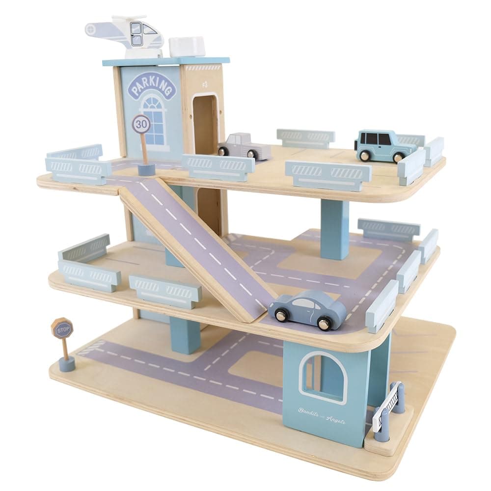Bandits and Angels Parkhaus Holz (Retro blau)