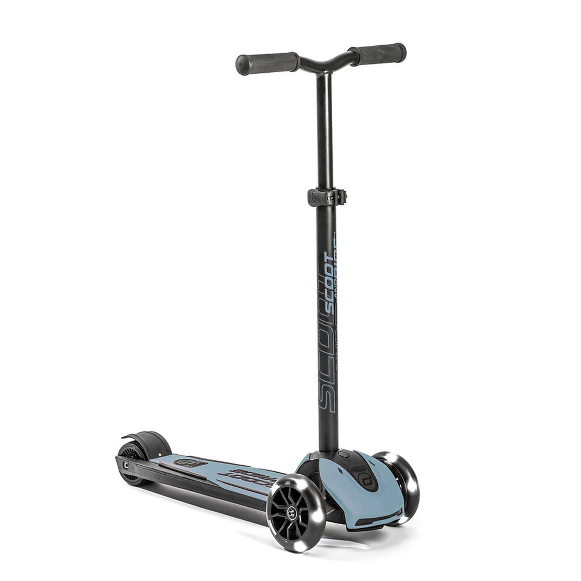 Scoot & Ride Highwaykick 5 LED Scooter Roller Kunststoff/Metall Steel, Maße: ca. 55cm x 15cm x 24cm, 96434