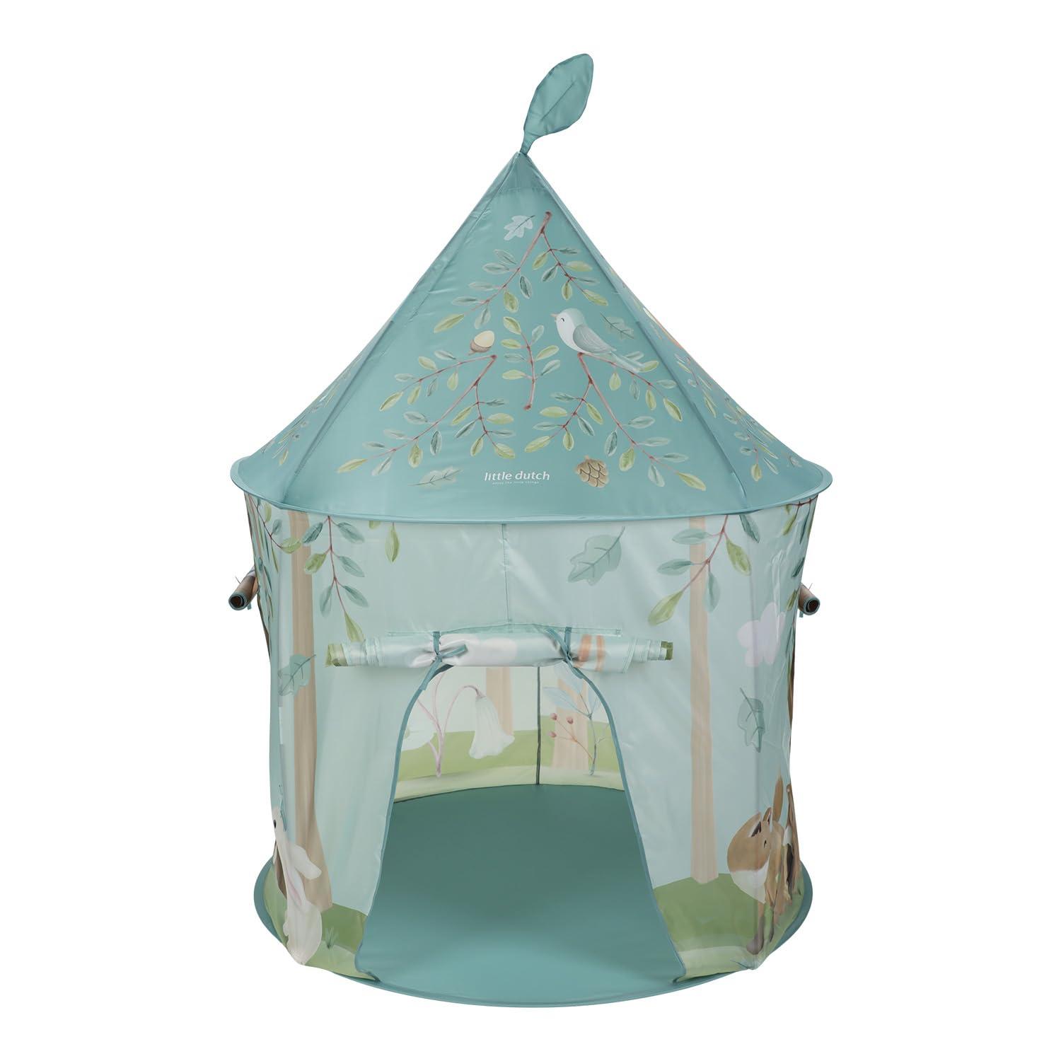 Little Dutch Spielzelt Pop-up Kinderzelt Spielhaus Zelt für Kinder blau - Forest Friends