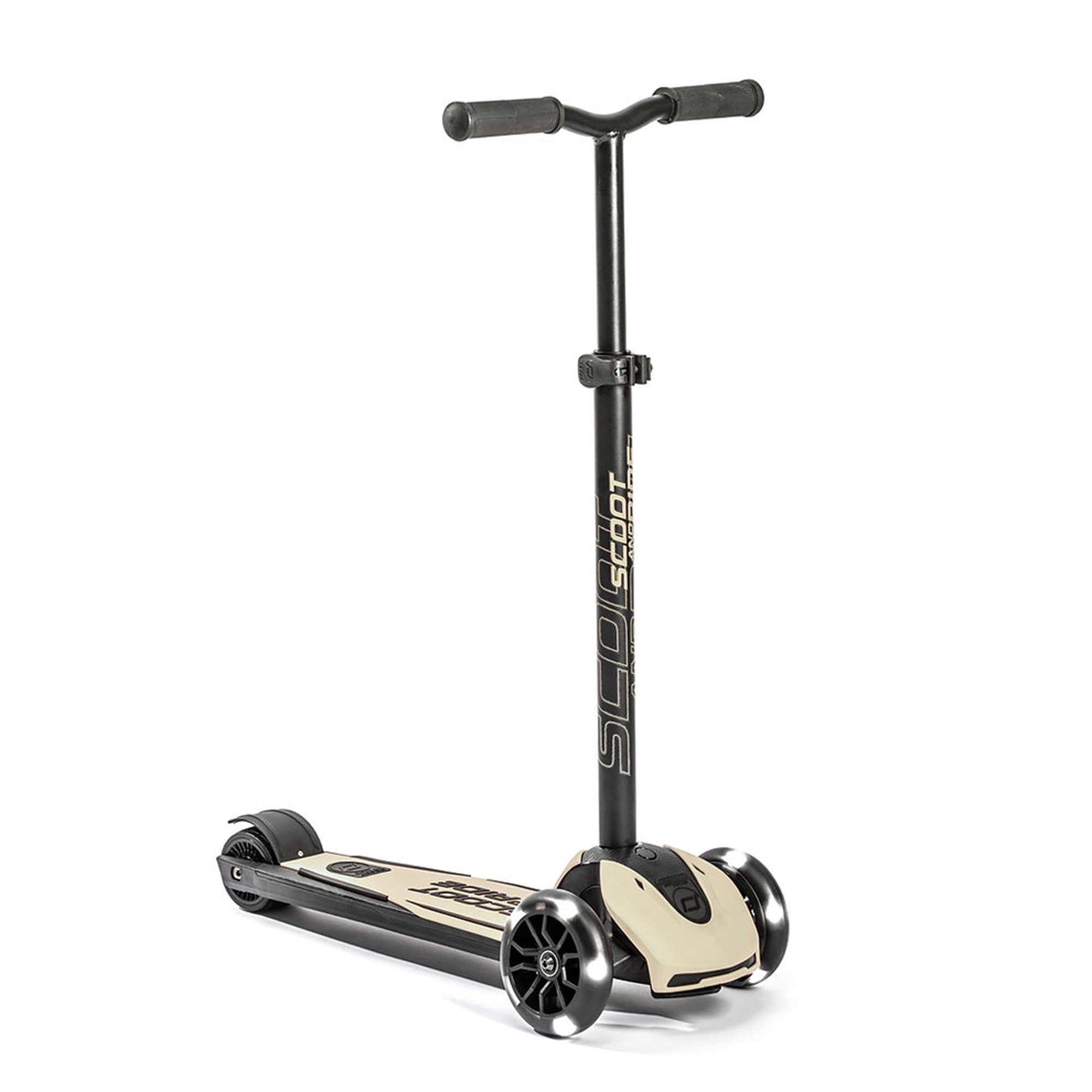 Scoot & Ride Highwaykick 5 LED Scooter Roller Kunststoff/Metall Ash, Maße: ca. 55cm x 15cm x 24cm, 96440