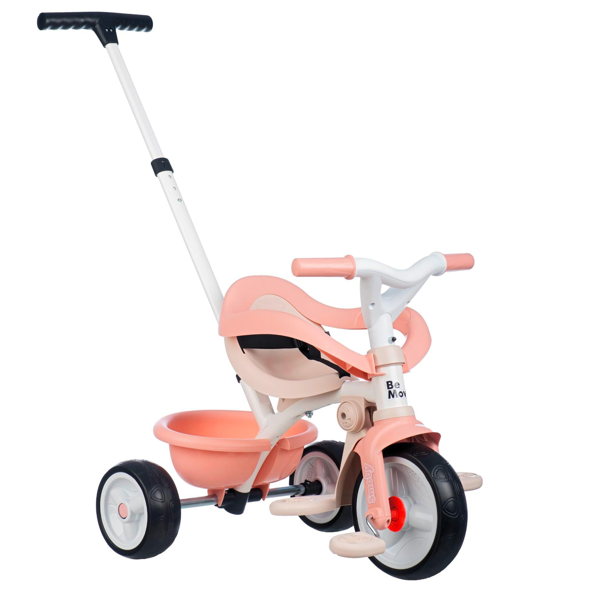 Smoby - Be Move Komfort Rosé - Fahrzeug für Kinder ab 10 Monate - Mitwachsend – Schubstange